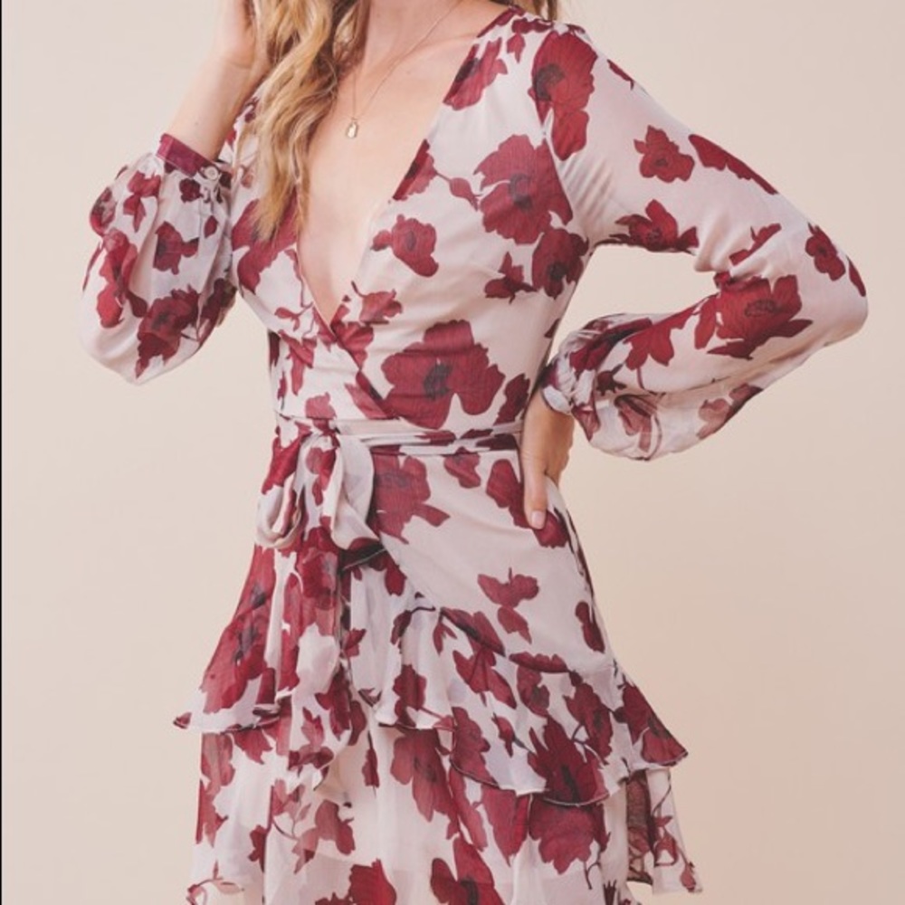NWT Boutique Floral Ruffle Dress